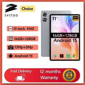 11-inch Tablet Android 15 16GB RAM 128GB ROM 8000mAh