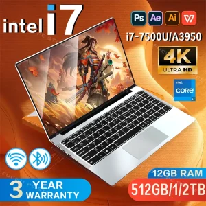 2025 Windows 11 Notebook Computer intel i7-7500U/Intel Atom x7 A395014.1"