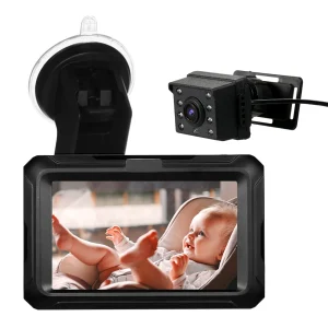 Rear View Monitor 4.3'' I Adjustable Wide View Angle for Infants Kids